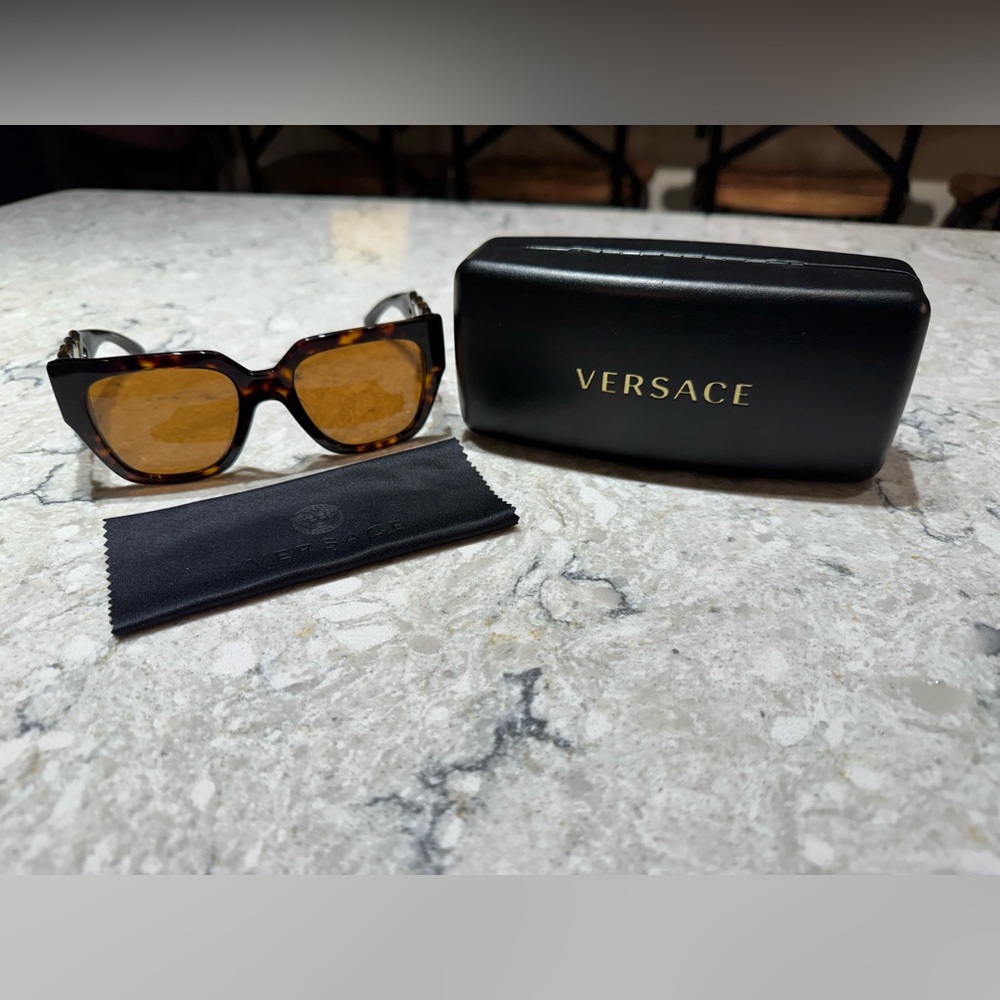 Versace Brown Tortoise Sunglasses